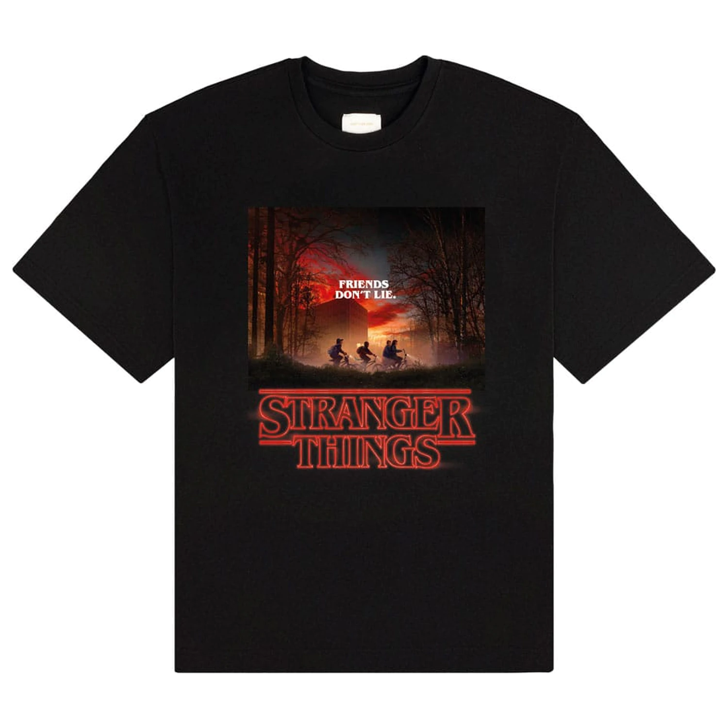 Stranger Things T-Shirt Freunde Lügen Nicht Produktfoto