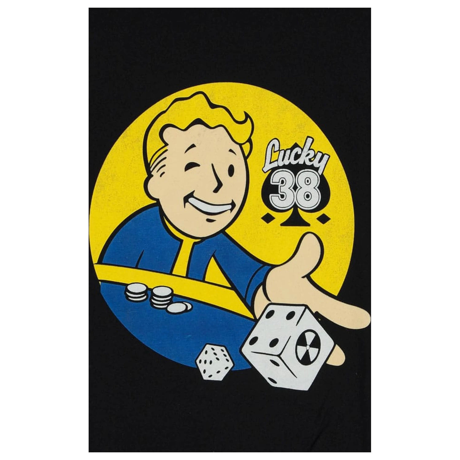 Fallout T-Shirt Lucky 38 Würfel Produktfoto