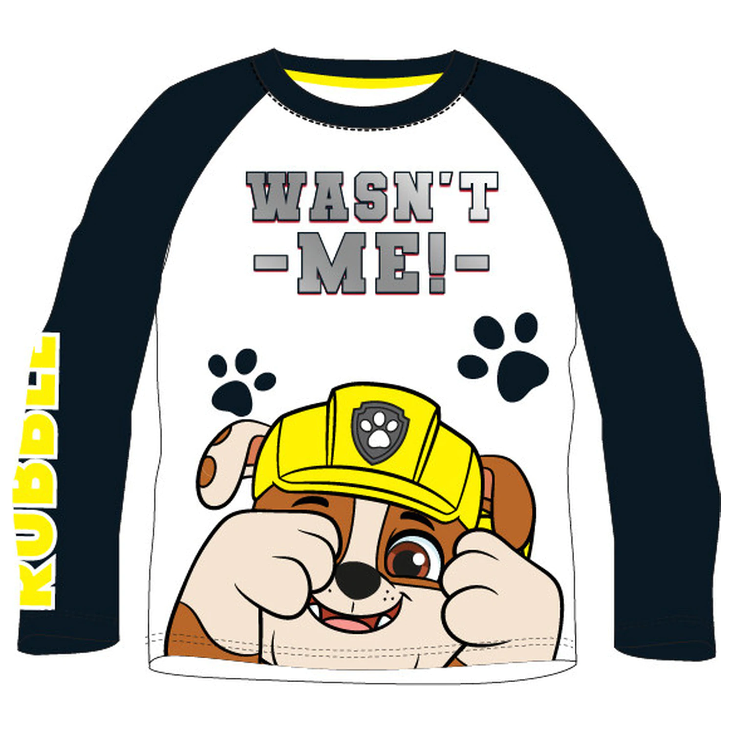 PAW Patrol Black Kinder Langarm T-Shirt, Oberteil Produktfoto