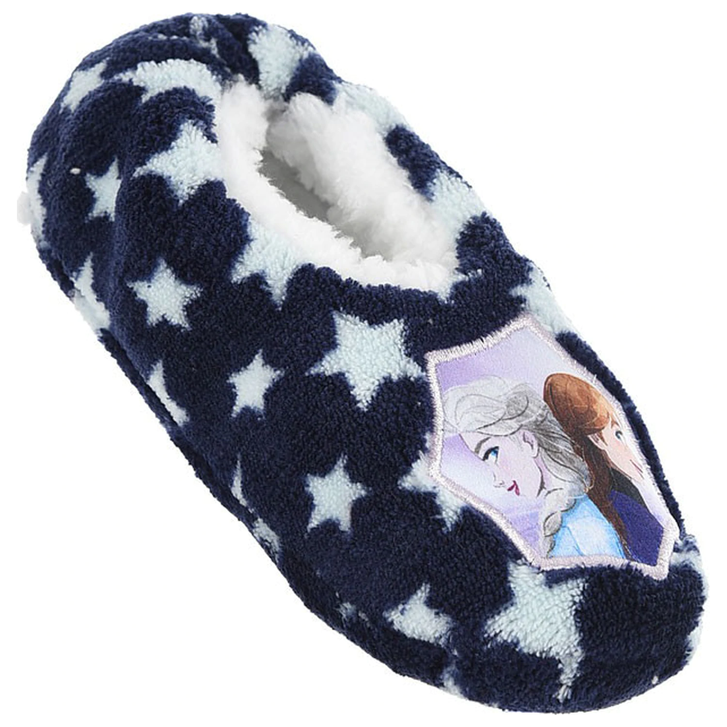 Disney Frozen Stars Blue Kinder Winter Hausschuhe Produktfoto