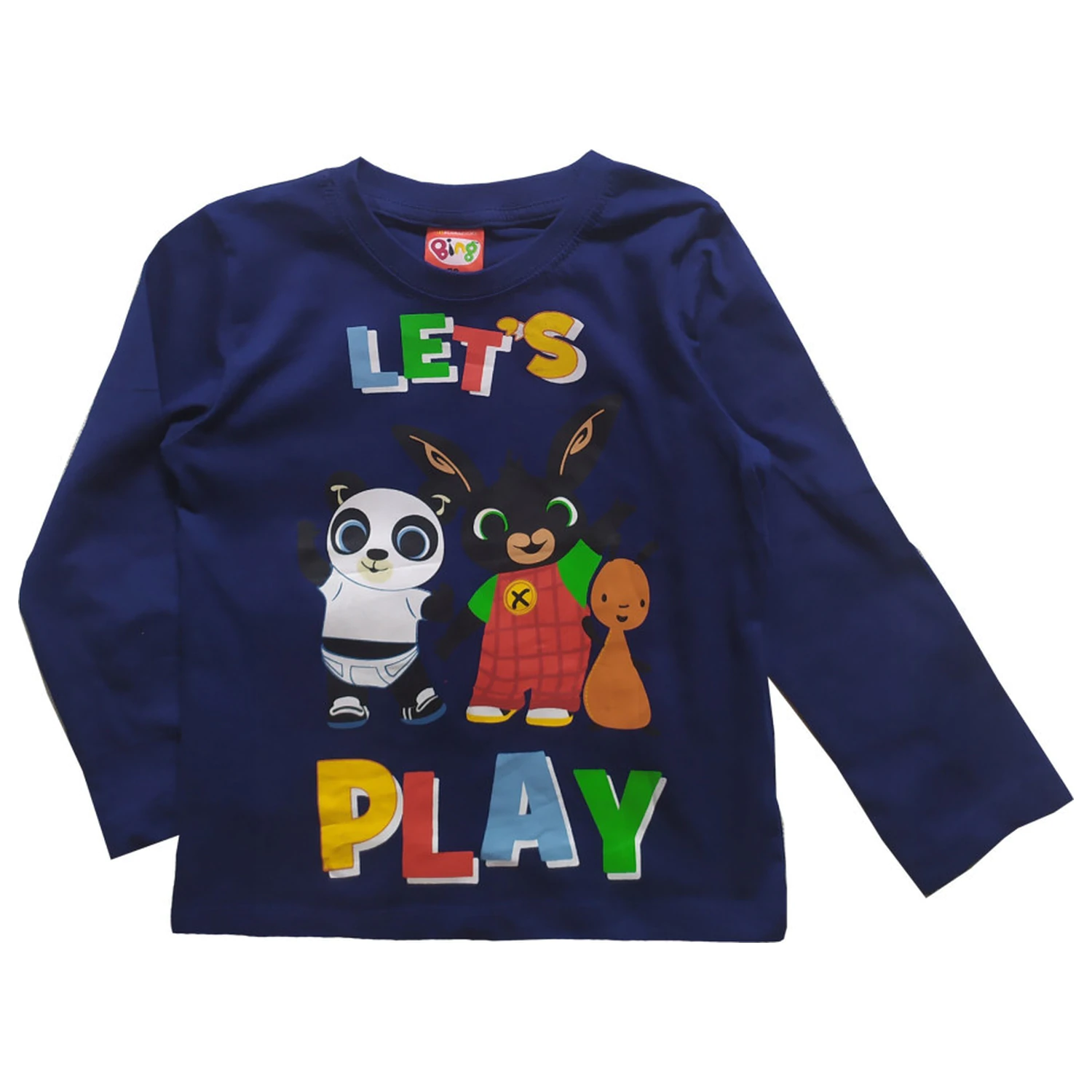 Bing Play Dunkelblaues langärmeliges T-Shirt für Kinder Produktfoto
