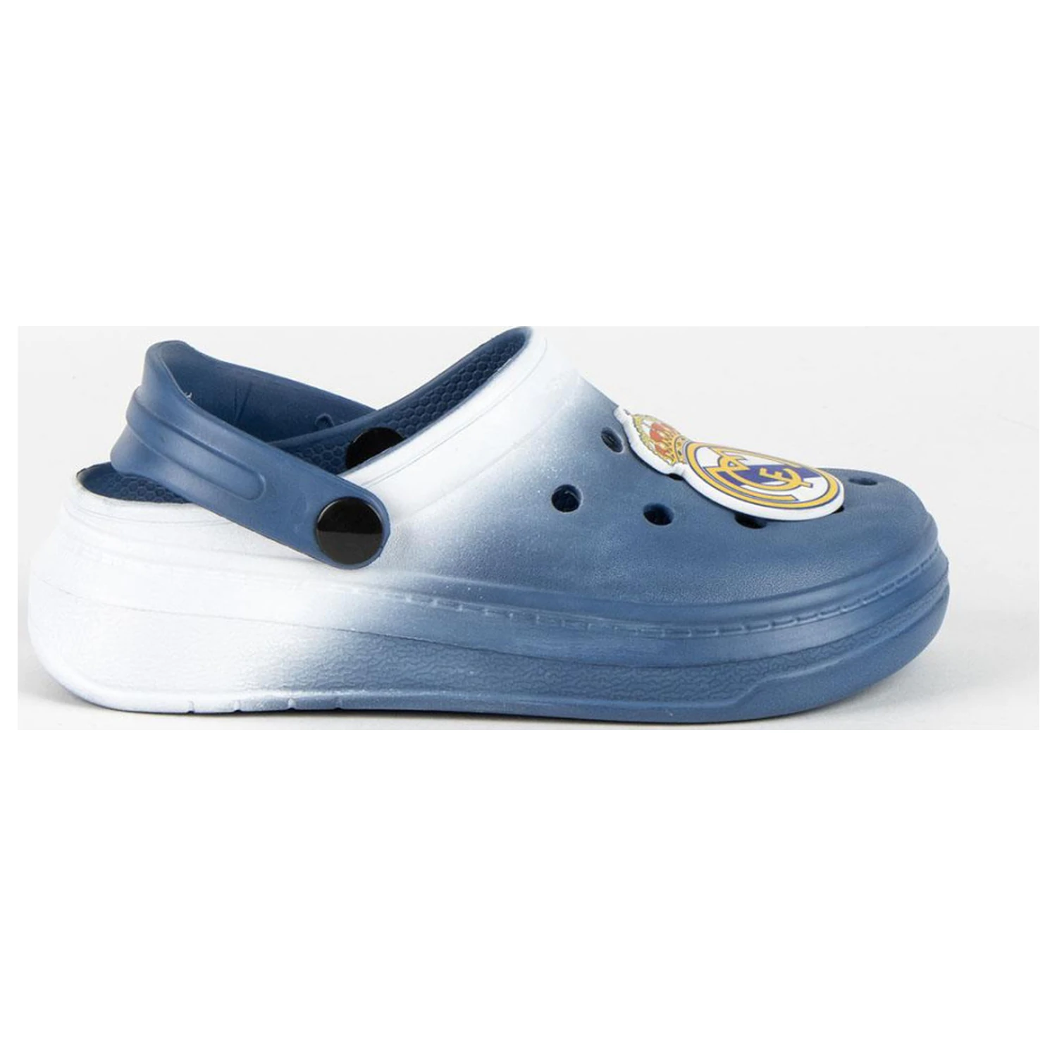 Real Madrid Wappen Blue Kinder Hausschuhe, Clogs Produktfoto