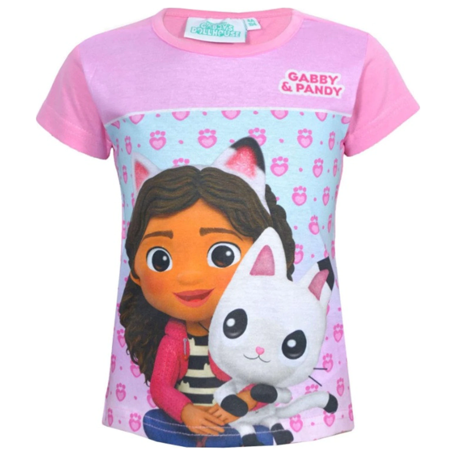 Gabi's Dollhouse Pandy Hellrosa Kinder kurzärmeliges T-Shirt, Top Produktfoto