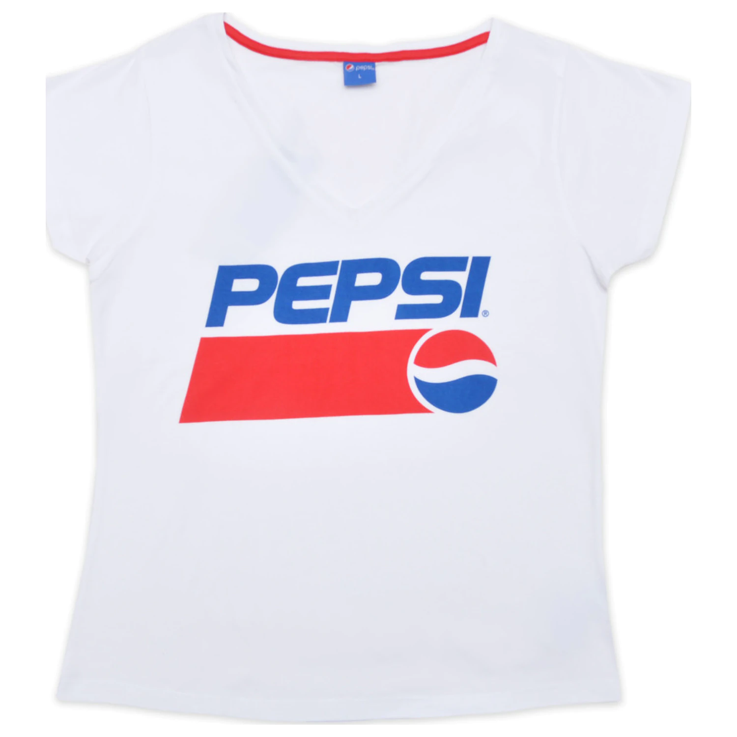 Pepsi White Damen Kurzarm T-Shirt, Top Produktfoto