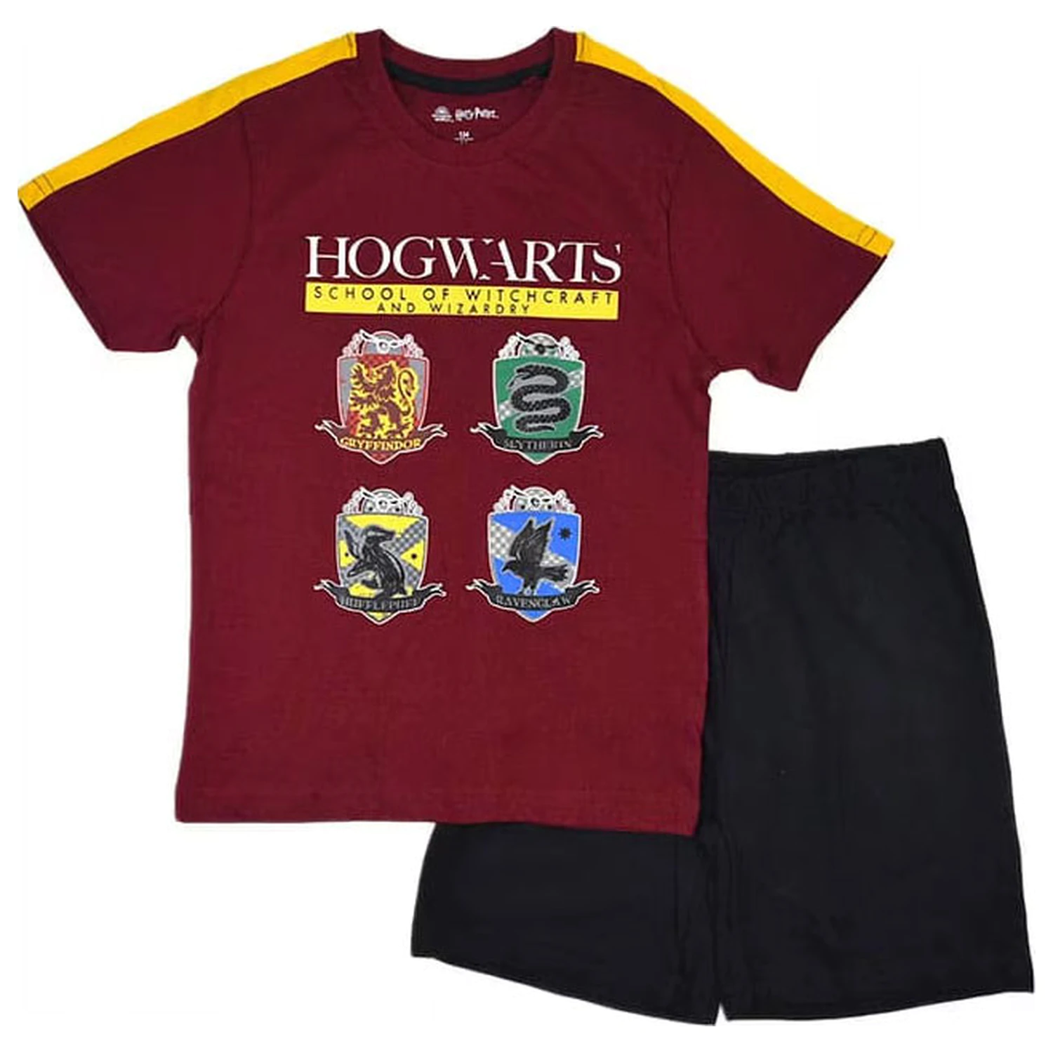 Harry Potter Witchcraft Red Kinder kurze Pyjamas Produktfoto