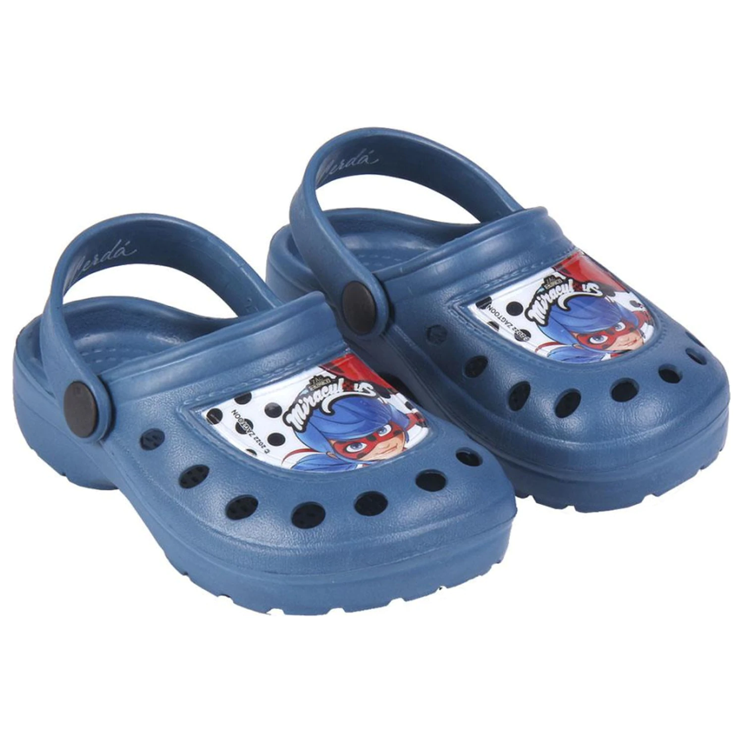 Miraculous Blue Kinder Clogs Hausschuhe Produktfoto