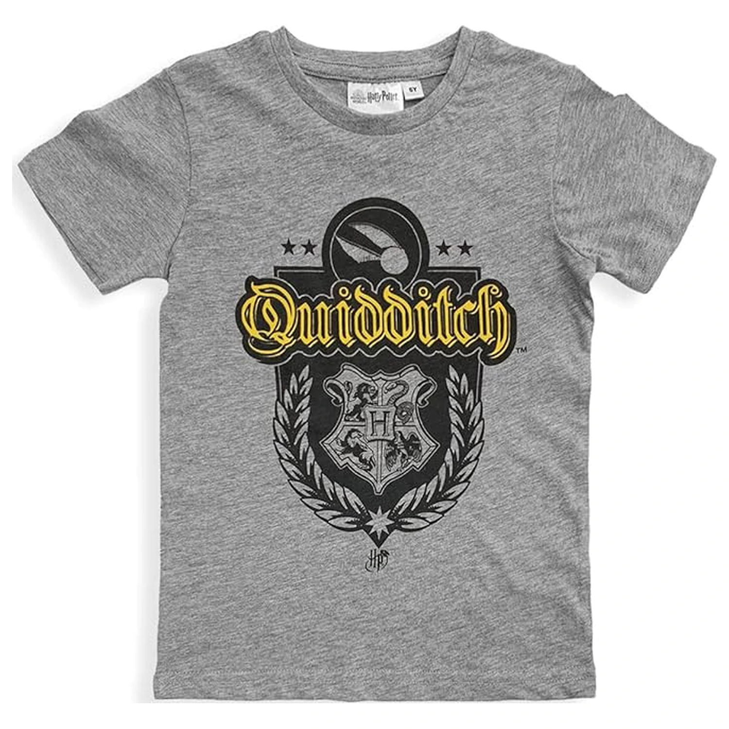 Harry Potter Quidditch Grau Kinder Kurzarm T-Shirt, Oberteil Produktfoto