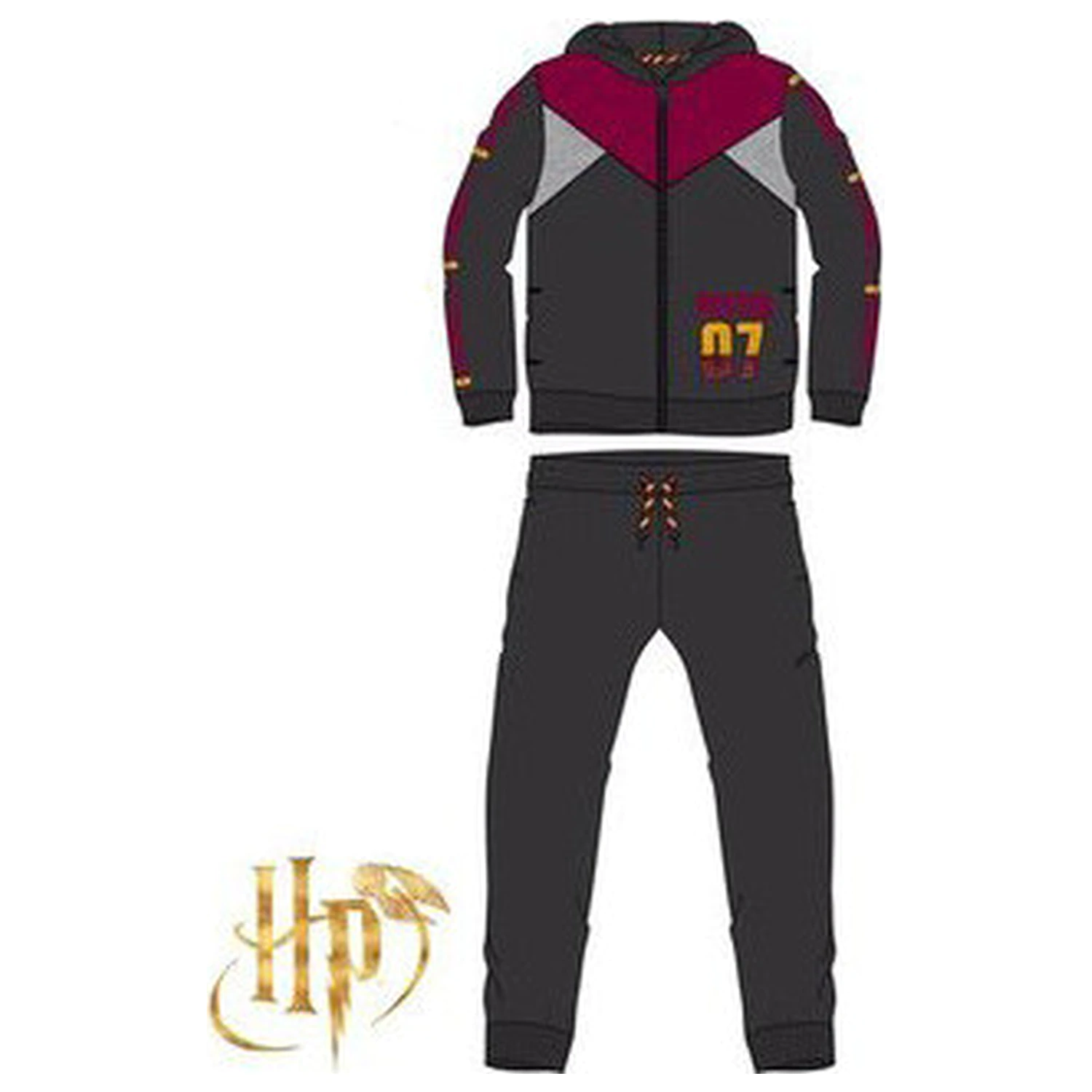 Harry Potter Quidditch Grey Kinder Trainingsanzug, Jogging Set Produktfoto