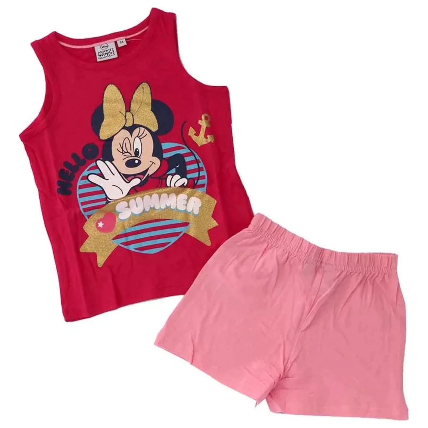 Disney Minnie Hello Summer Kinder Kurzpyjama Produktfoto