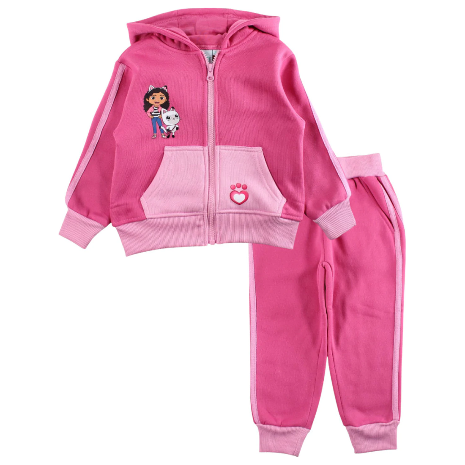 Gabi's Dollhouse dunkelrosa Kinder Trainingsanzug, Jogging Set Produktfoto