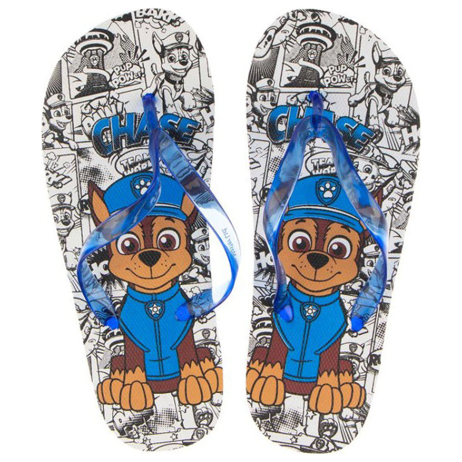 Paw Patrol Comic Blue Kinder Hausschuhe, Flip-Flop Produktfoto