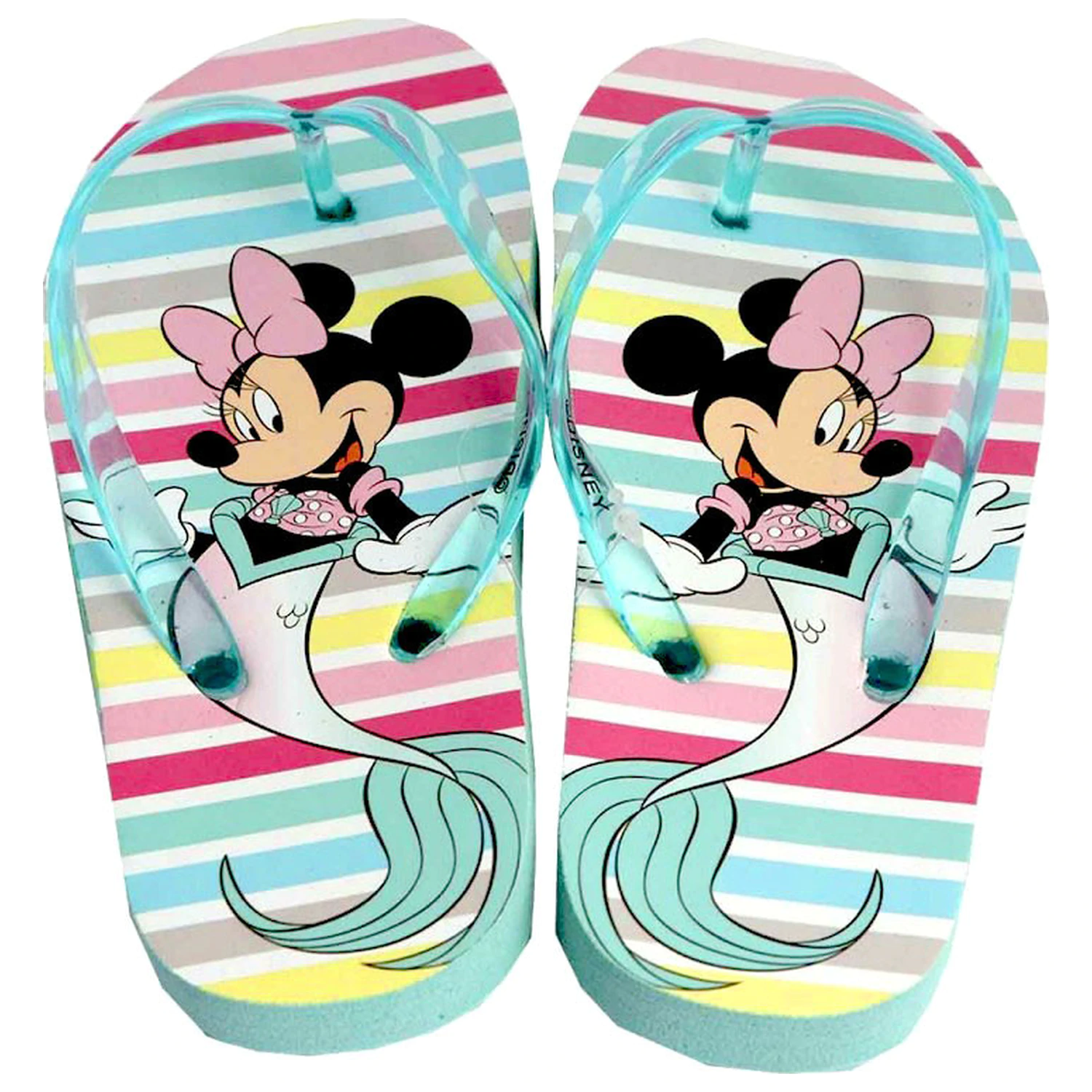 Disney Minnie Mermaid Blue Kinder Flip-Flops, Flip-Flop Produktfoto