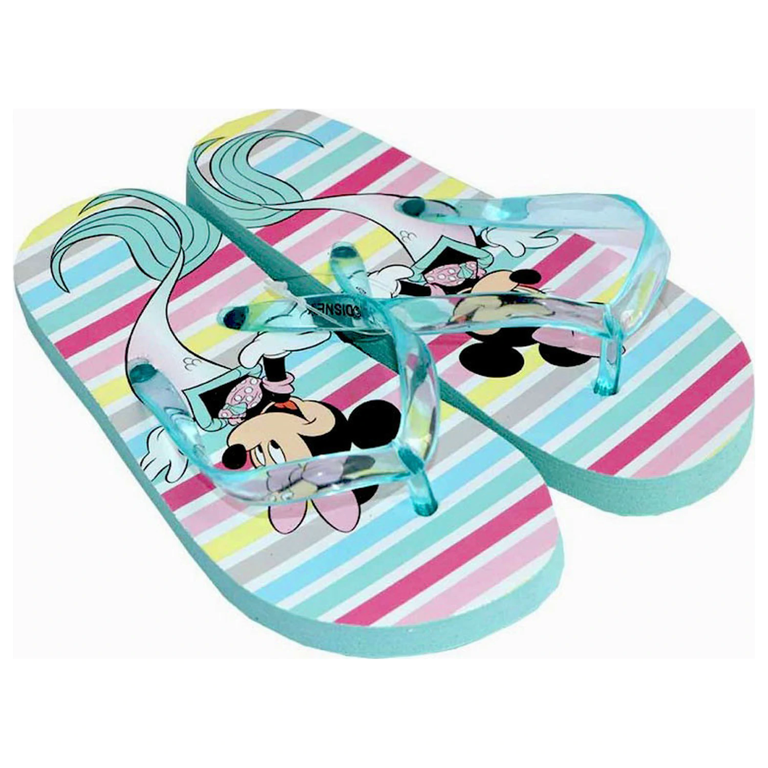 Disney Minnie Mermaid Blue Kinder Flip-Flops, Flip-Flop Produktfoto