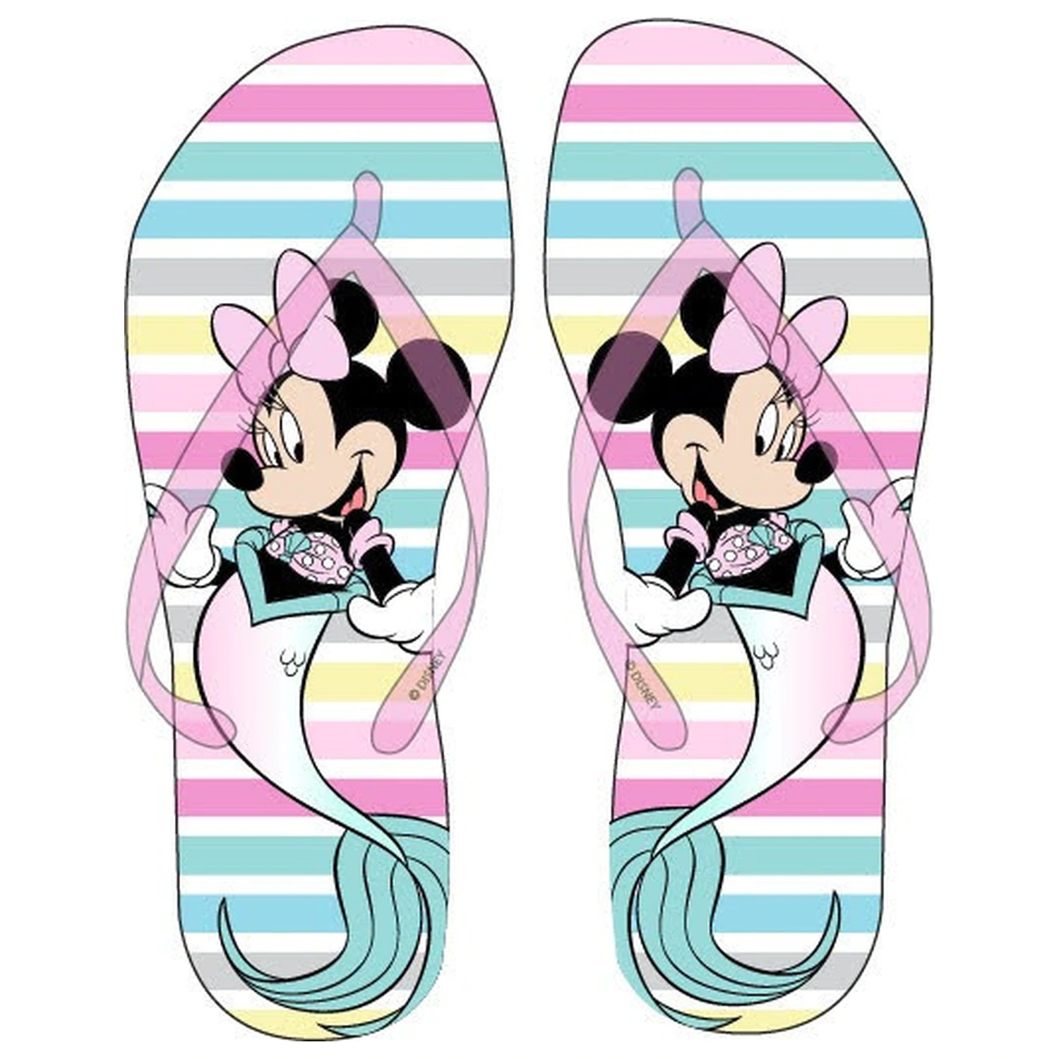 Disney Minnie Mermaid Kinder Flip-Flops, Größe Produktfoto