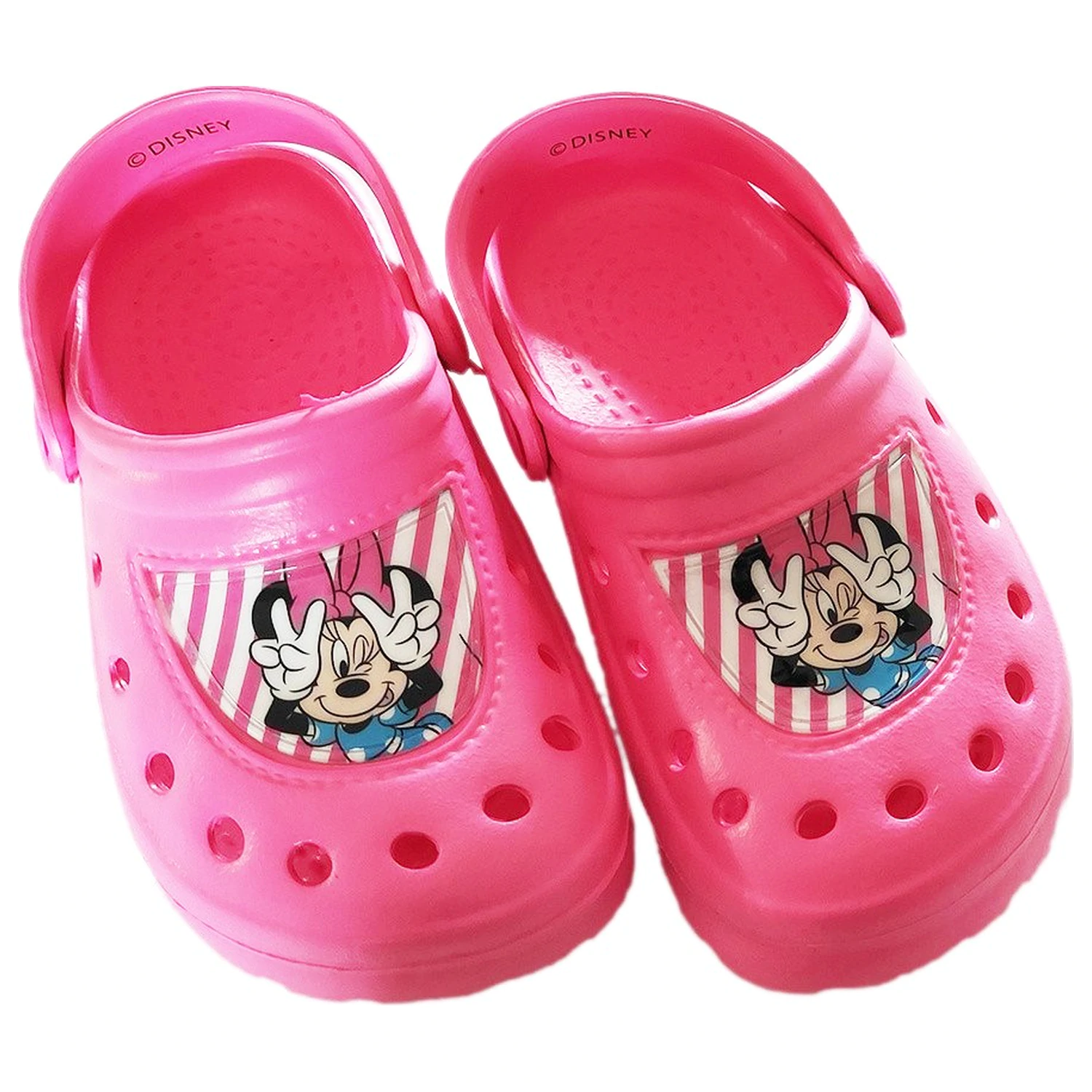 Disney Minnie Peek-a-Bow Pink Kinder Clog Hausschuhe Produktfoto