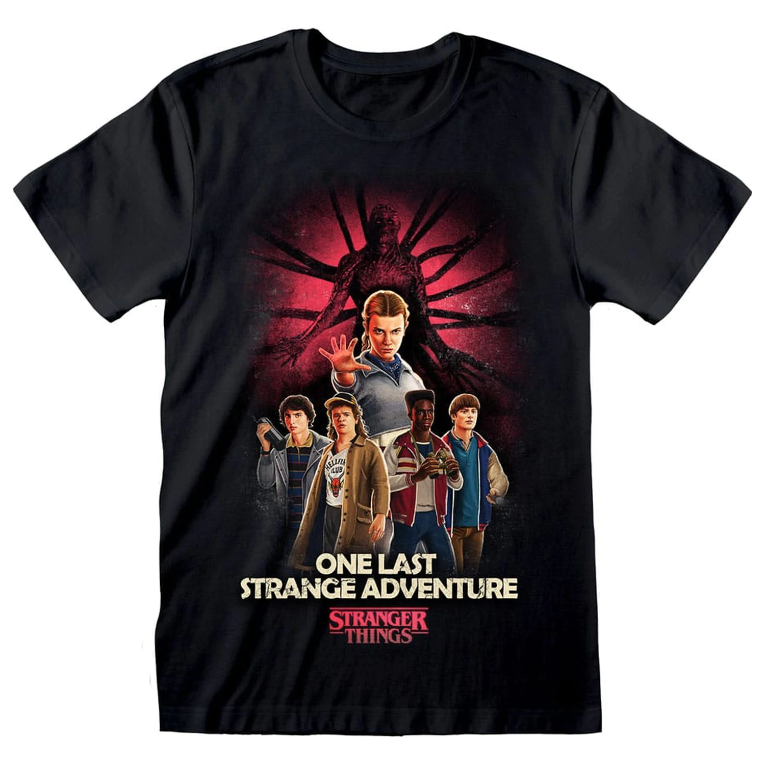 Stranger Things T-Shirt Group Artwork One Last Strange Adventure Farbe Produktfoto