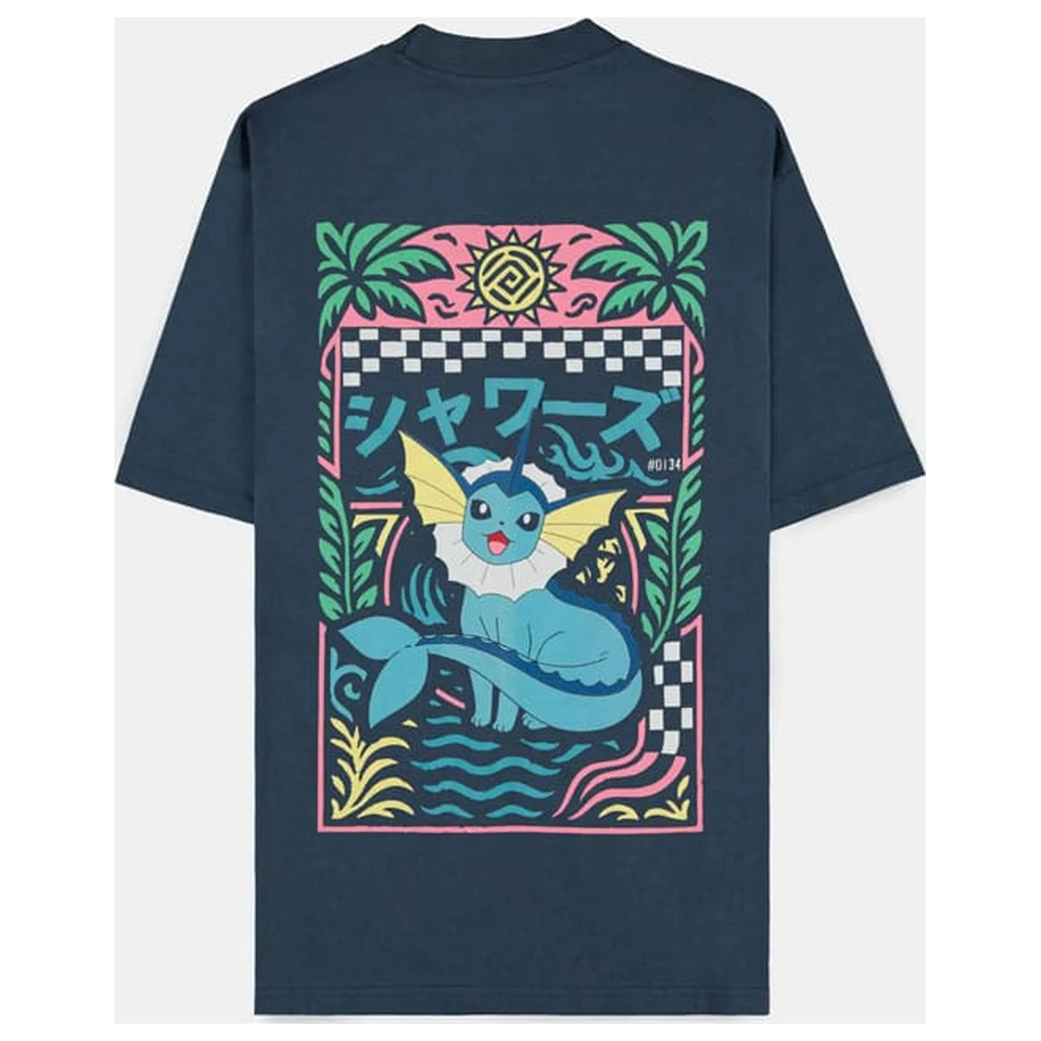 Pokémon T-Shirt Navy Vaporeon Produktfoto