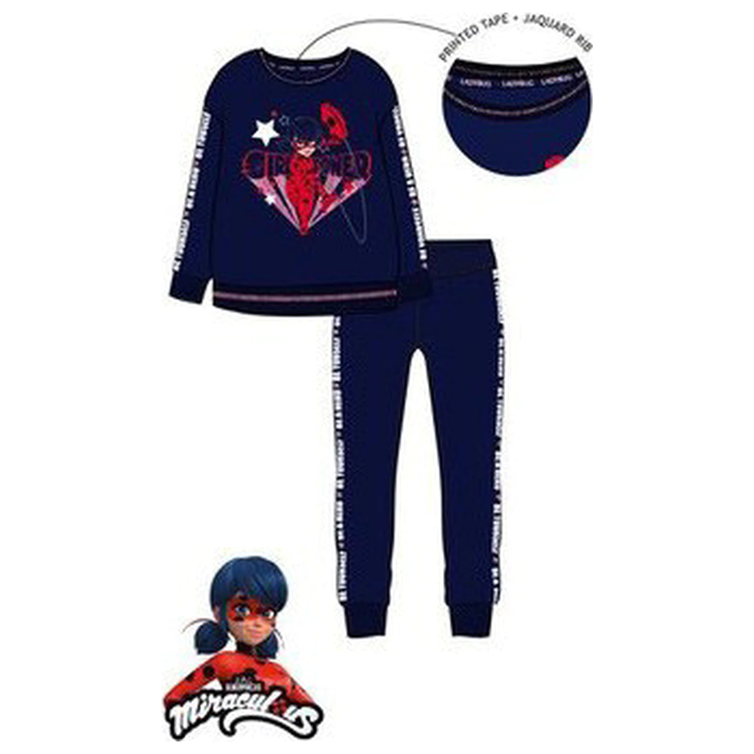 Miraculous Power Blue Kinder Jogginganzug, Jogging Set Produktfoto