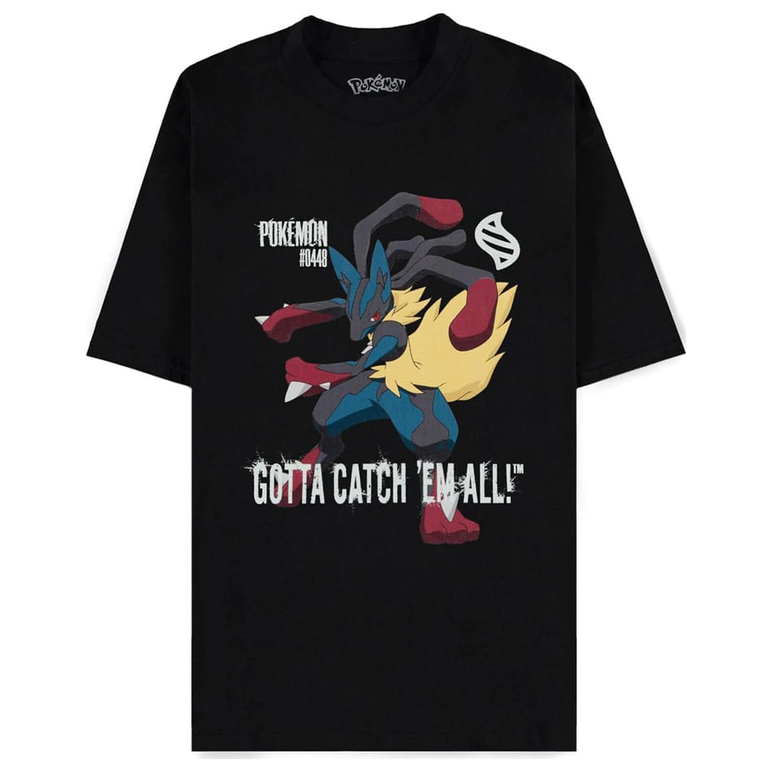 Pokémon Mega Evolutions T-Shirt Mega Lucario Gotta Catch Em All Produktfoto