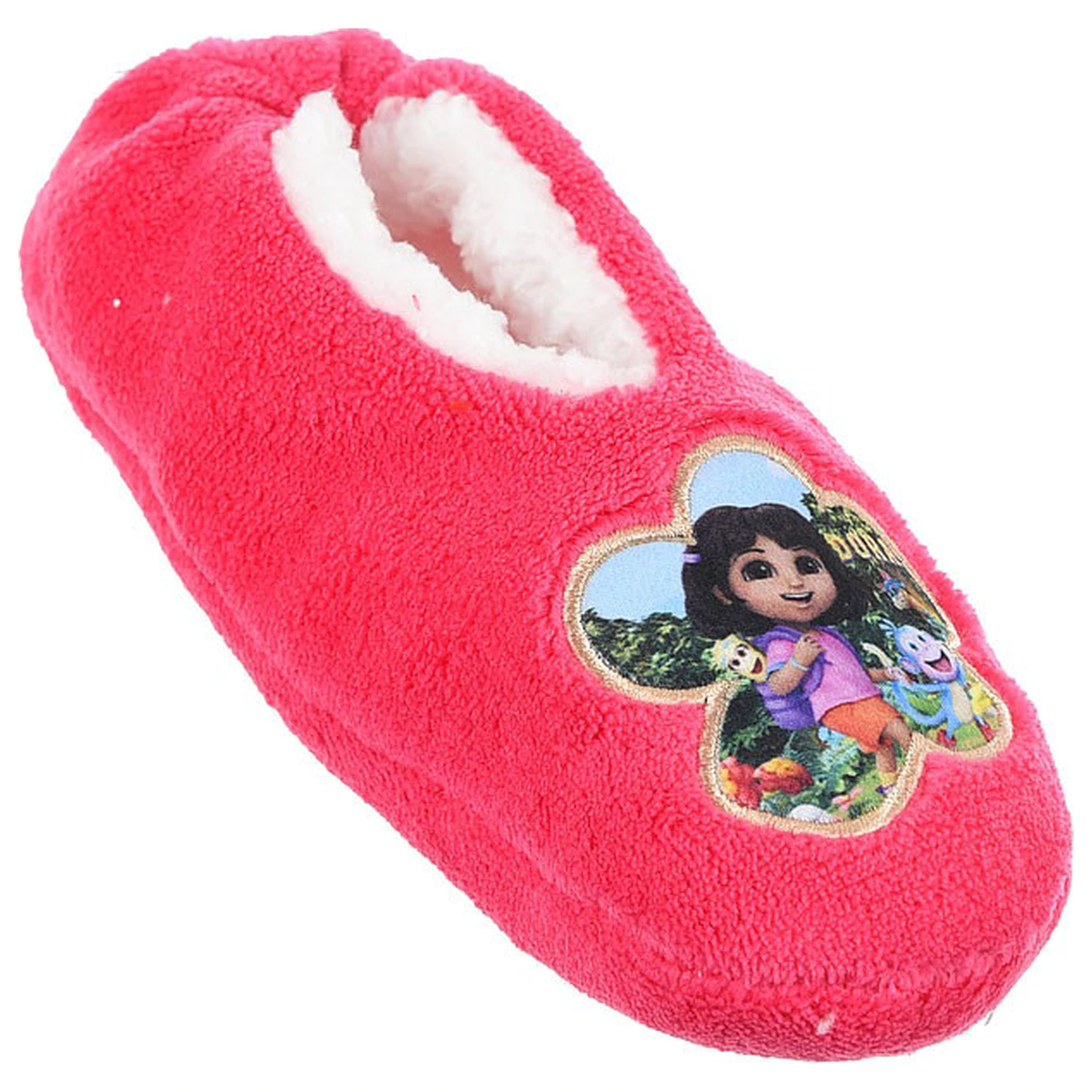 Dora the Explorer Blumen Rosa Kinder Winterhausschuhe Produktfoto