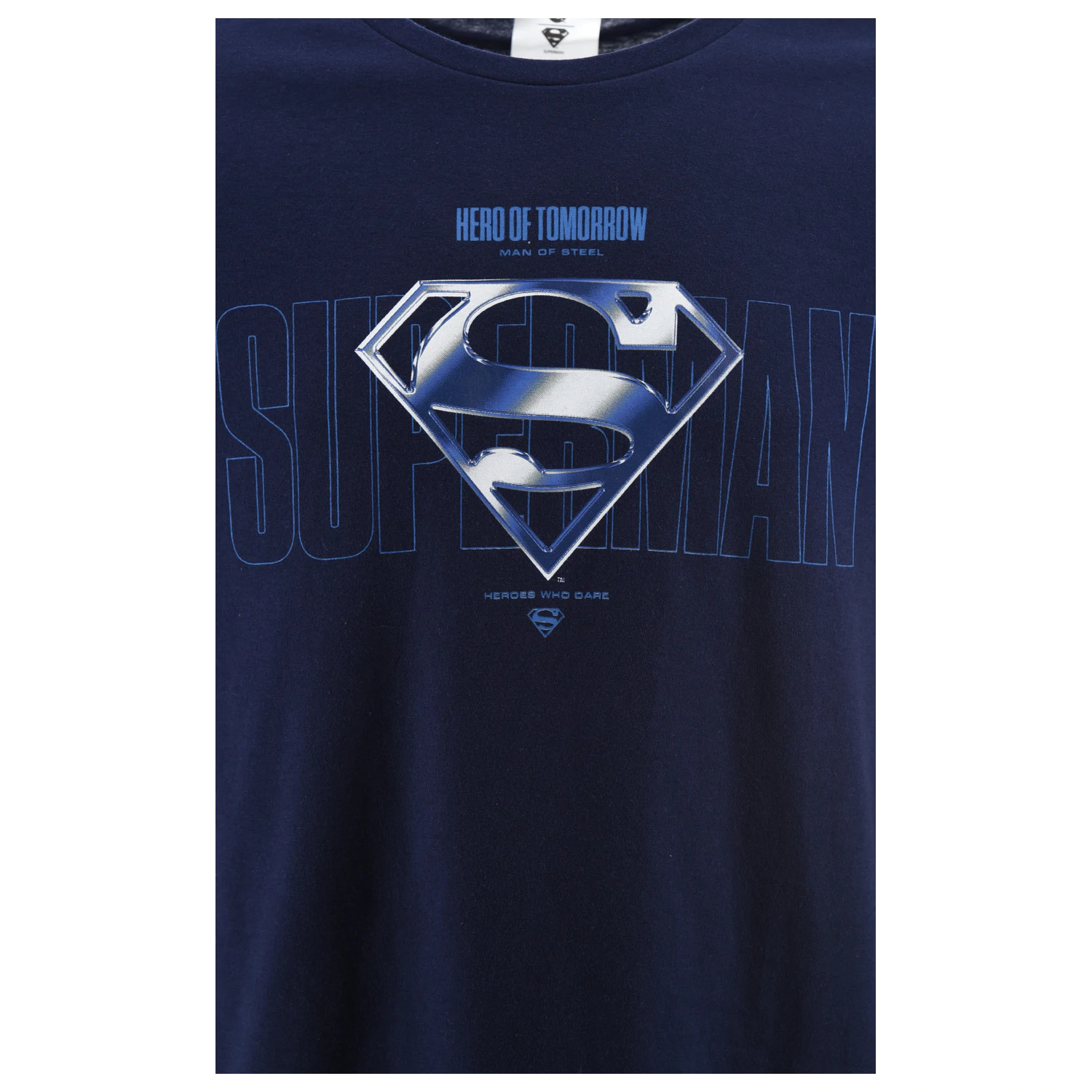 Superman Man of Steel Herren Kurzarm-T-Shirt, Oberteil Produktfoto