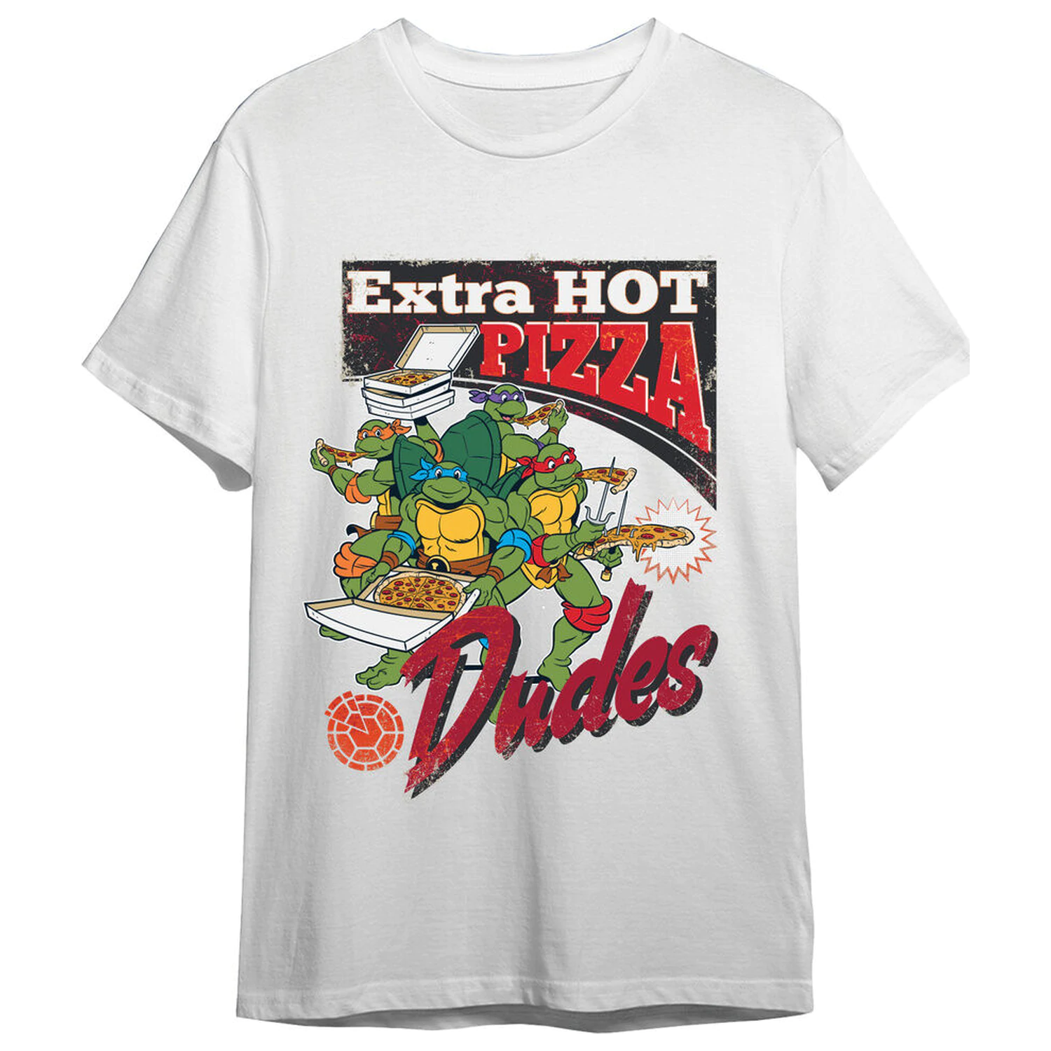 Teenage Mutant Ninja Turtles Extra Pizza Erwachsene T-Shirt Produktfoto