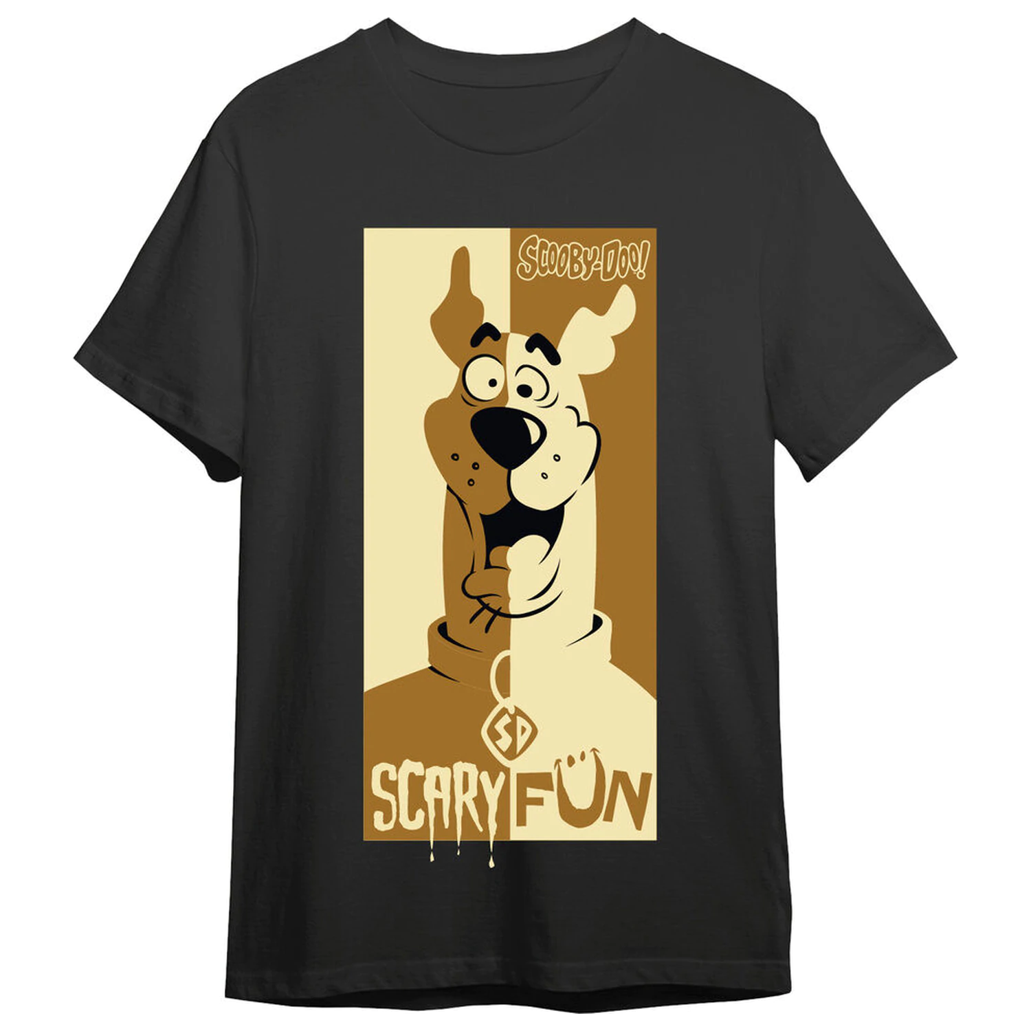 Scooby Doo Scary Fun Erwachsenen-T-Shirt Produktfoto