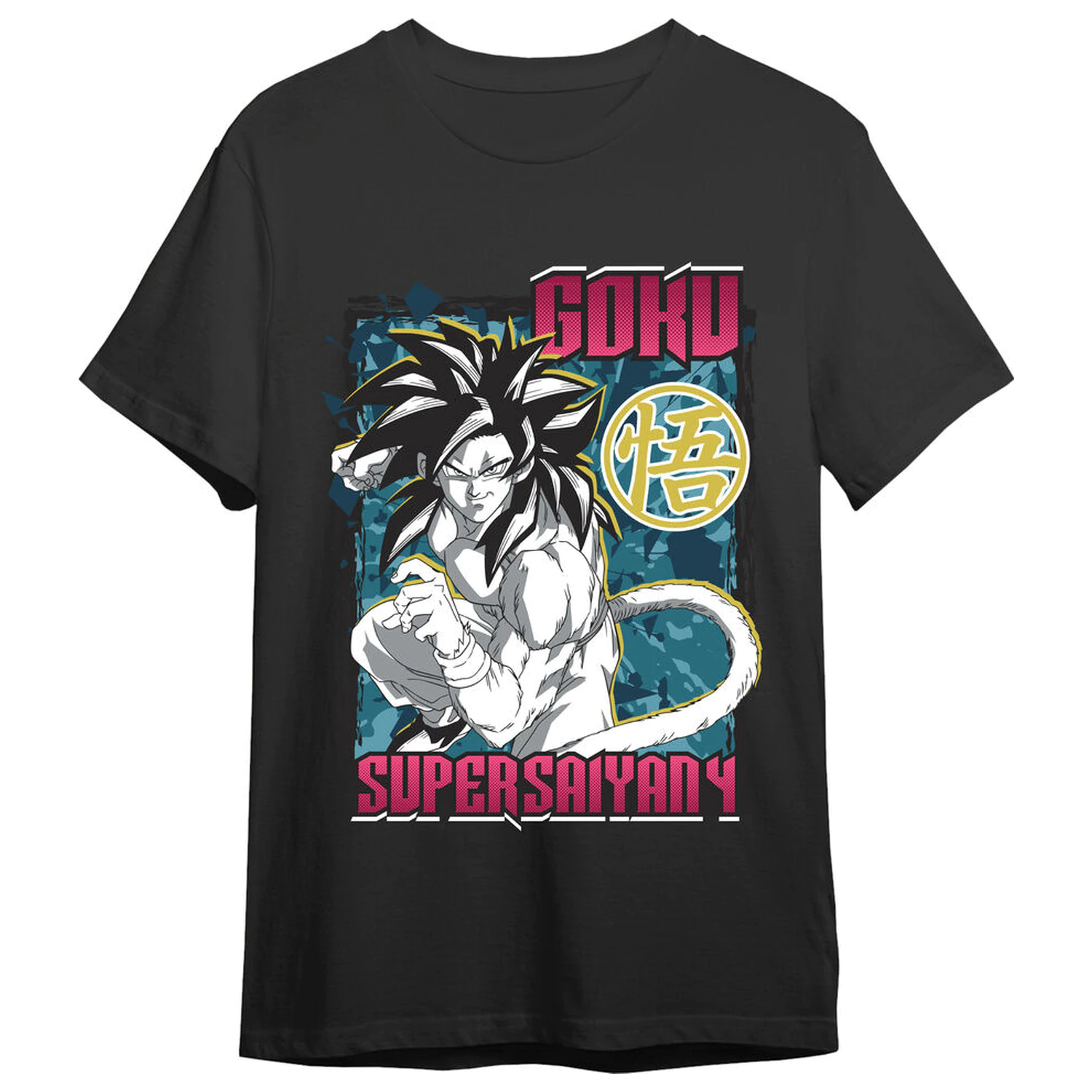 Dragon Ball GT Goku Super Saiyan 4 Erwachsenen T-Shirt Produktfoto