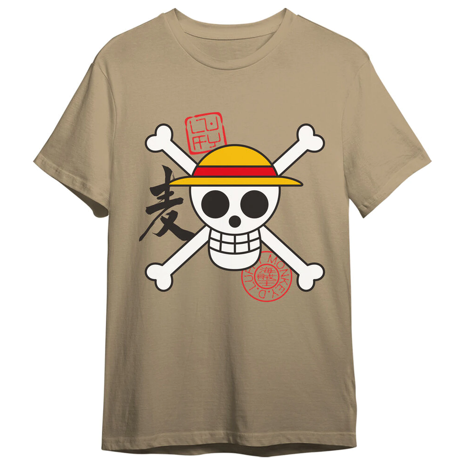 One Piece Skull Erwachsenen T-Shirt Produktfoto