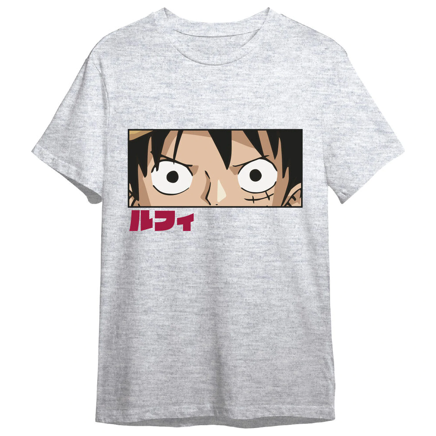 One Piece Monkey D. Luffy Eyes Erwachsenen T-Shirt Produktfoto