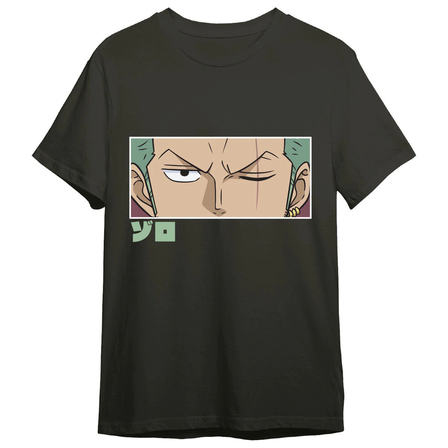 One Piece Roronoa Zoro Eyes T-Shirt für Erwachsene Produktfoto