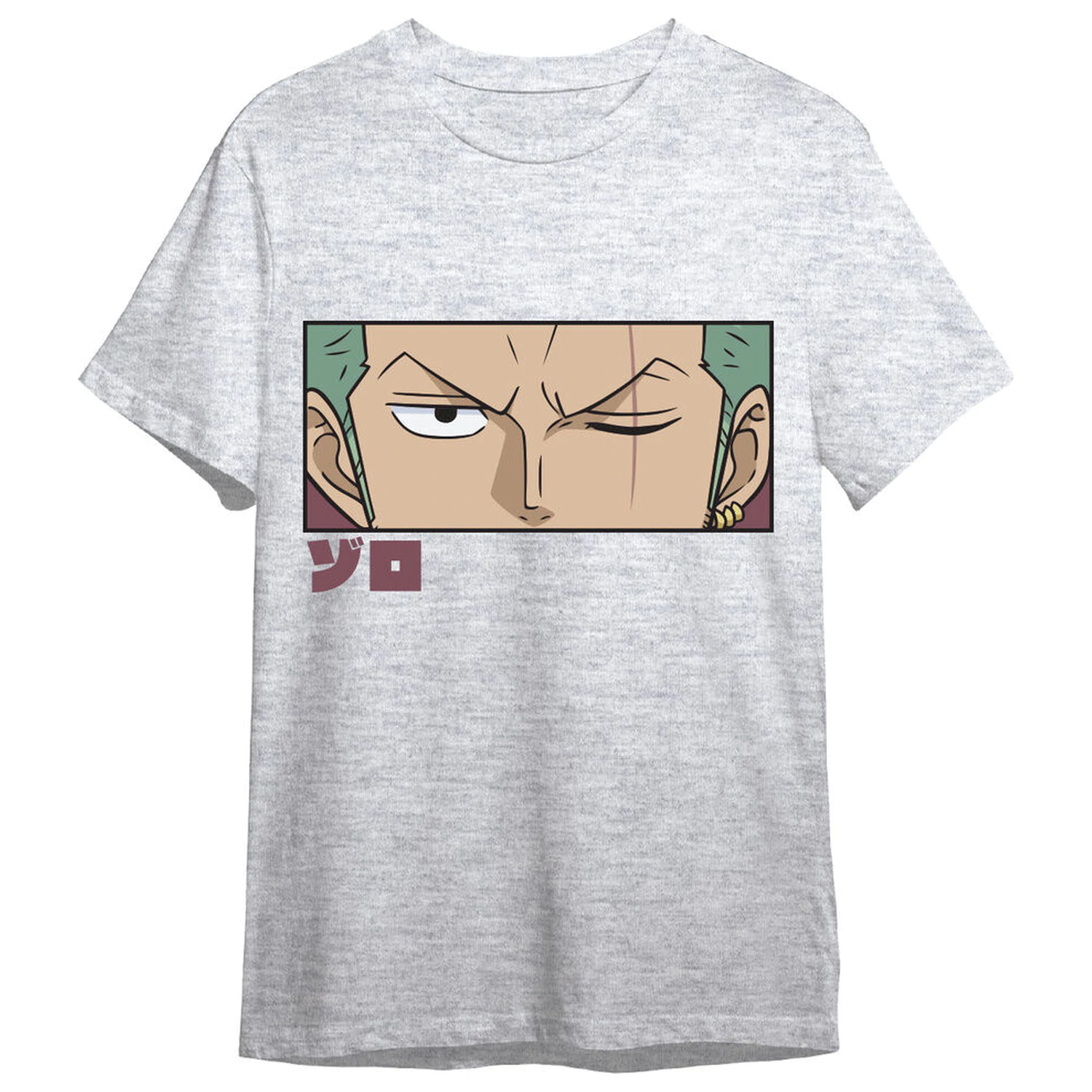 One Piece Roronoa Zoro Eyes Erwachsenen T-Shirt Produktfoto