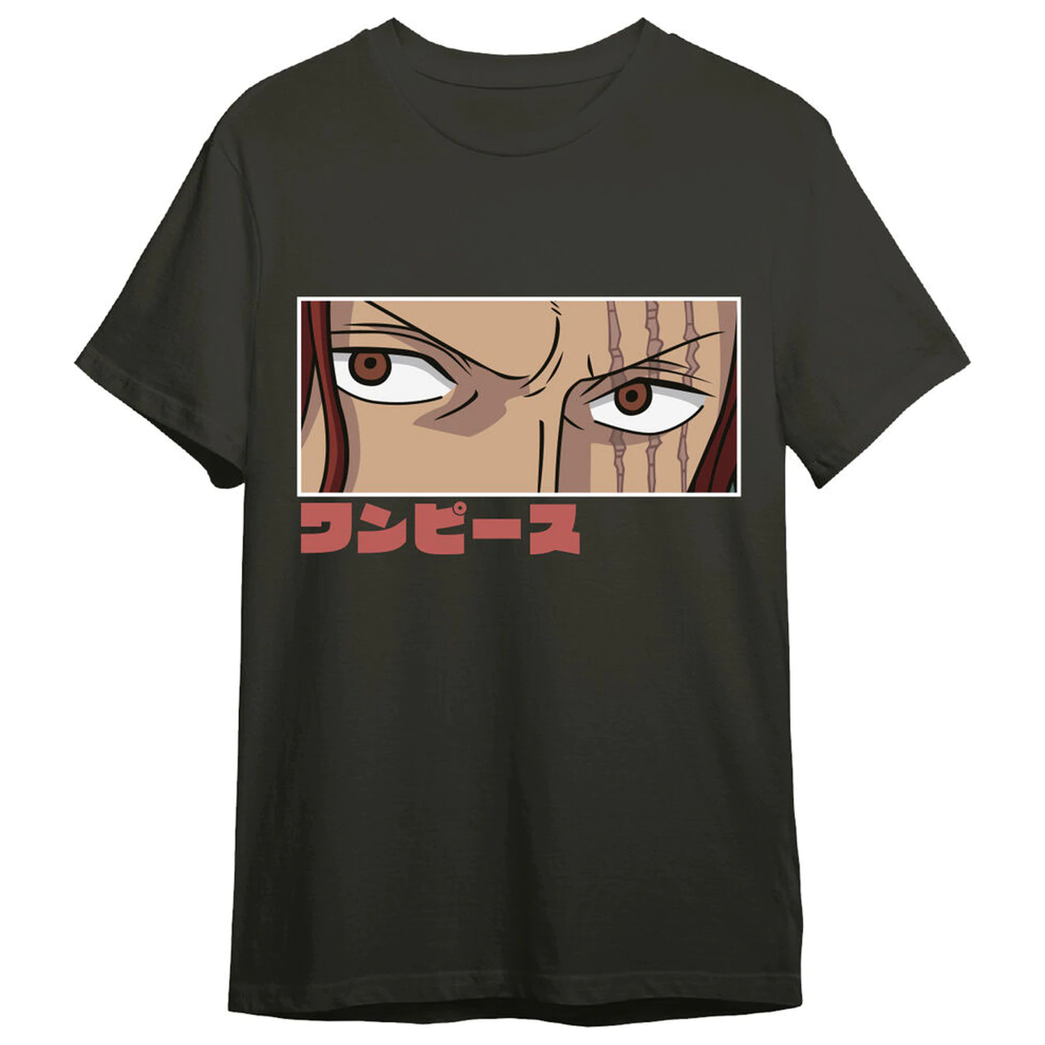 One Piece Shanks Eyes erwachsenes T-Shirt Produktfoto
