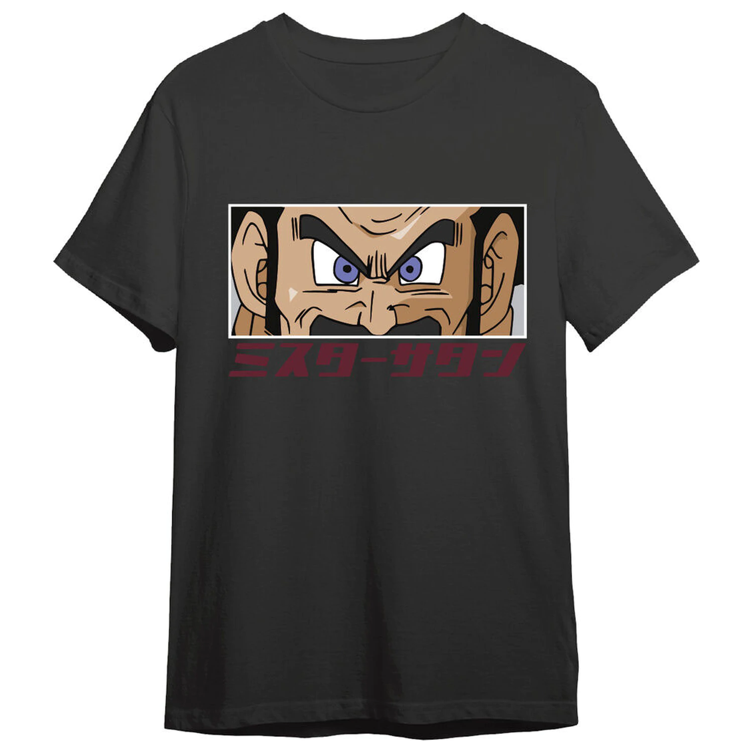 Dragon Ball Z Mr. Satan Eyes Erwachsenen T-Shirt Produktfoto