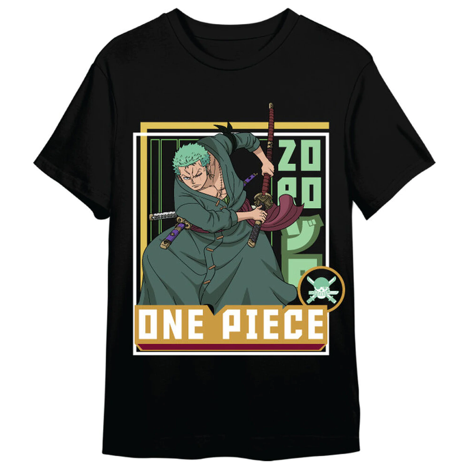 One Piece Roronoa Zoro erwachsenes T-Shirt Produktfoto