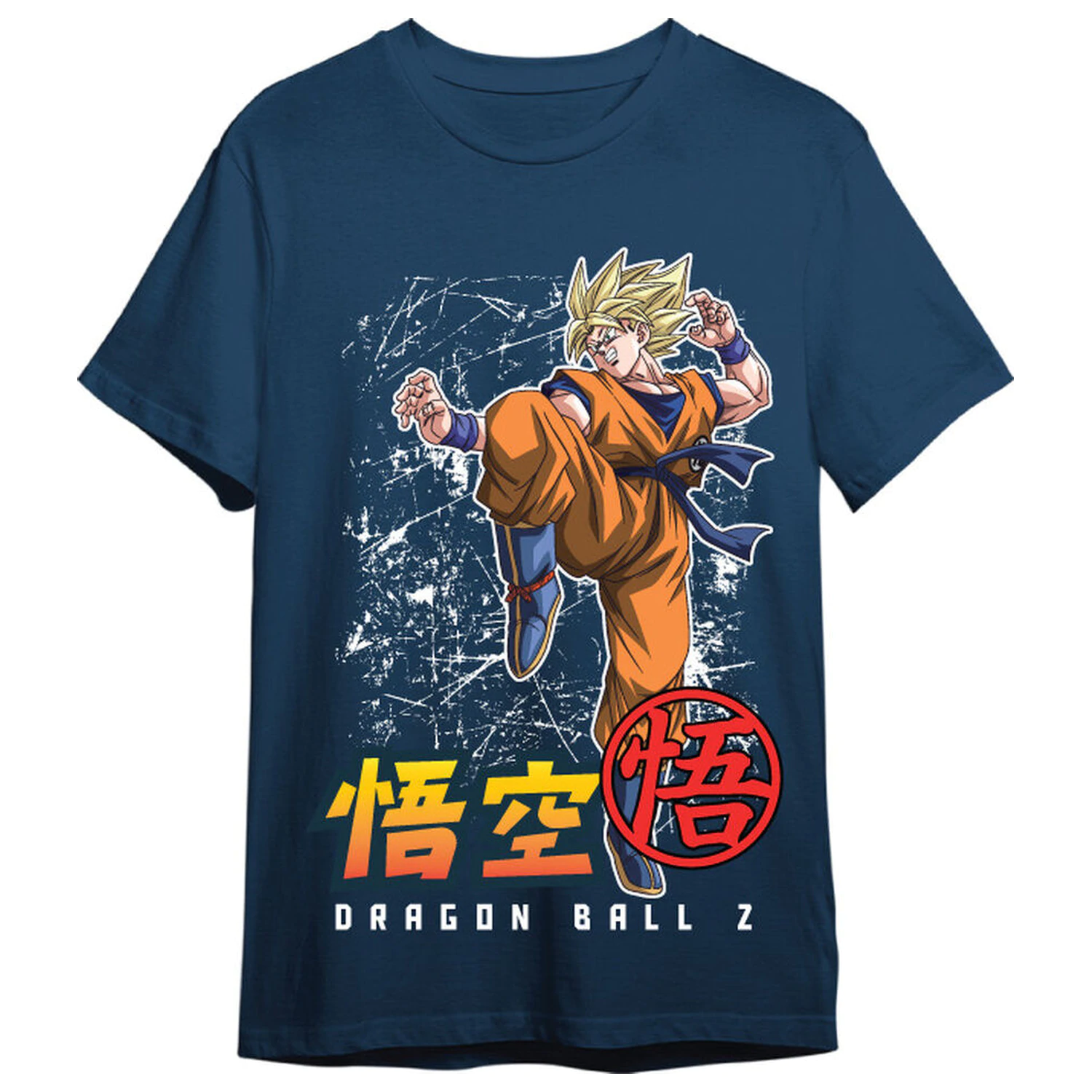 Dragon Ball Z Goku Super Saiyan Erwachsenen T-Shirt Produktfoto