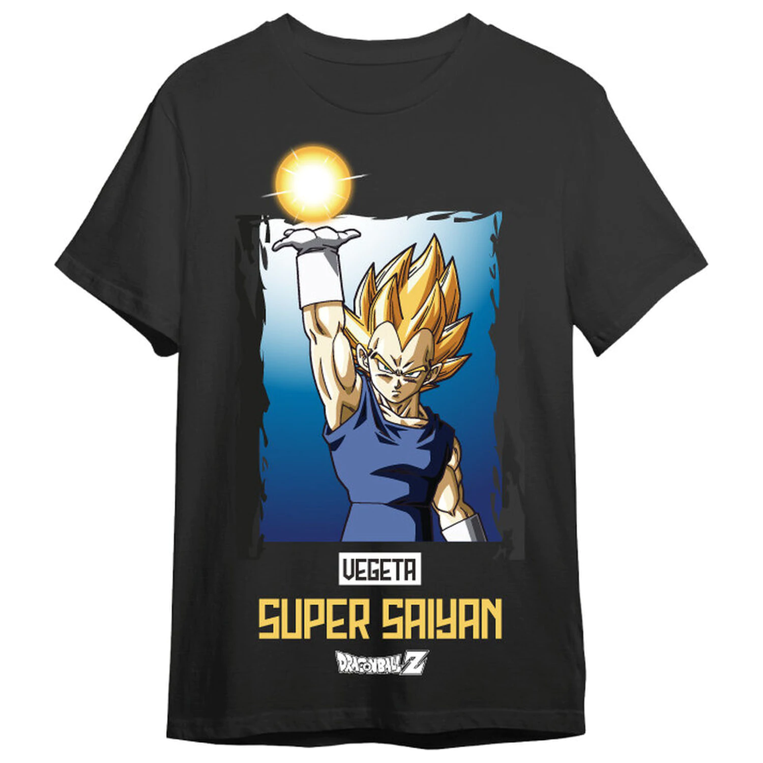 Dragon Ball Z Vegeta Super Saiyan Erwachsenen-T-Shirt Produktfoto