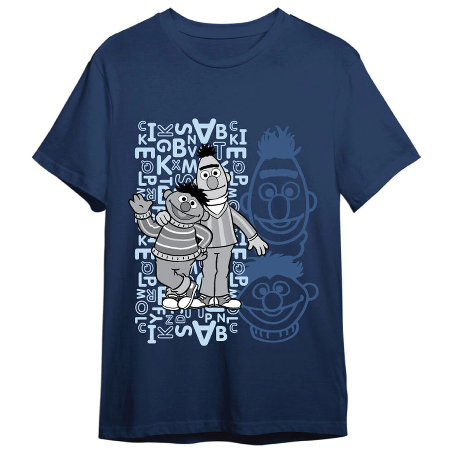 Sesame Street Ernie & Bert Erwachsenen-T-Shirt Produktfoto