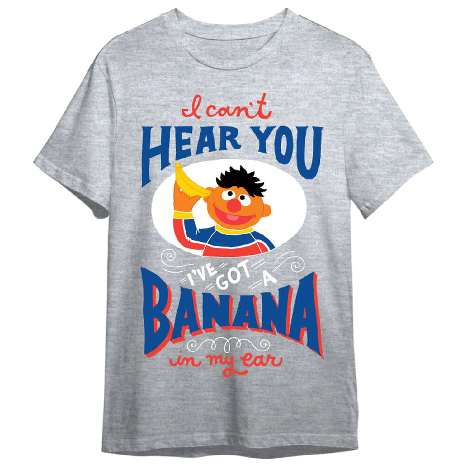 Sesame Street Ernie Banana T-Shirt für Erwachsene Produktfoto