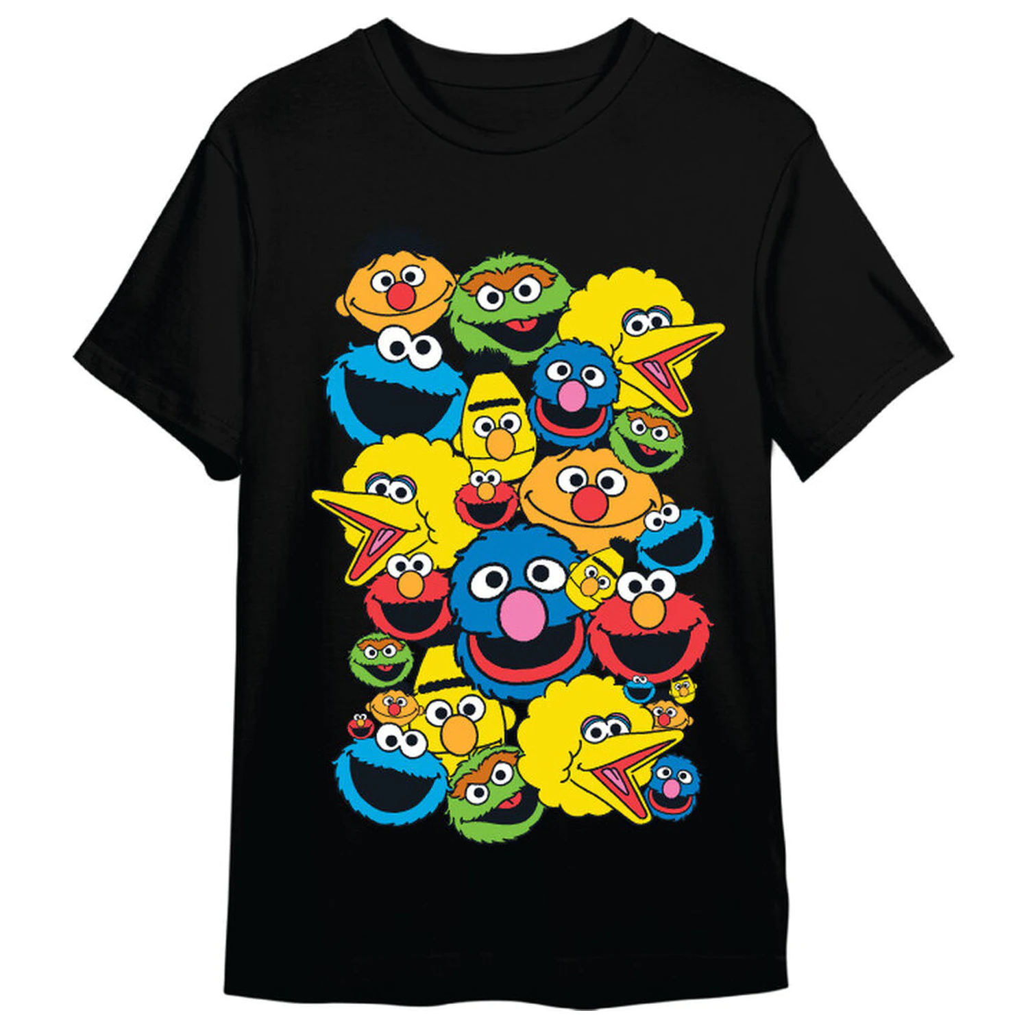 Sesame Street Heads erwachsenes T-Shirt Produktfoto