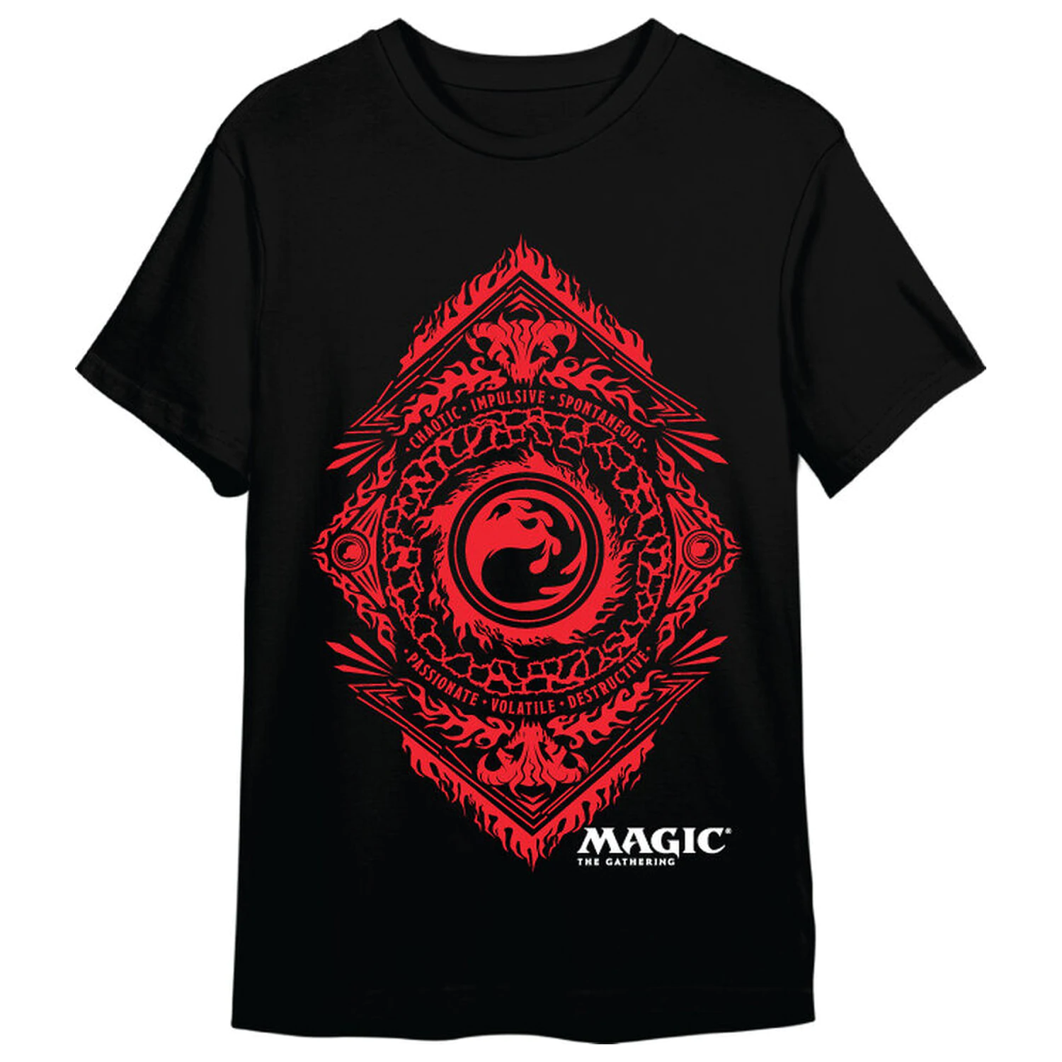 Magic the Gathering Mana Red Symbol T-Shirt für Erwachsene Produktfoto