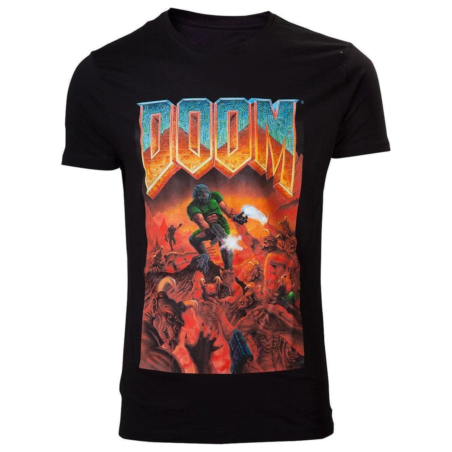 DOOM T-Shirt Classic Boxart Produktfoto