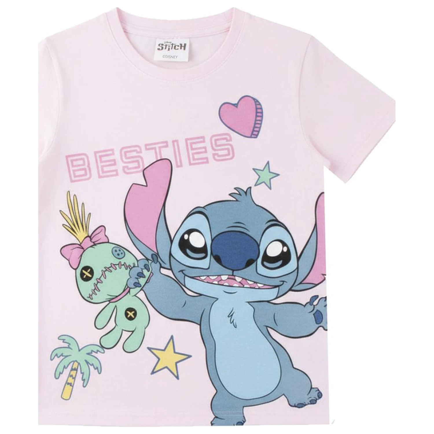 Stitch Besties Kinder Kurzarm-T-Shirt, Top Produktfoto