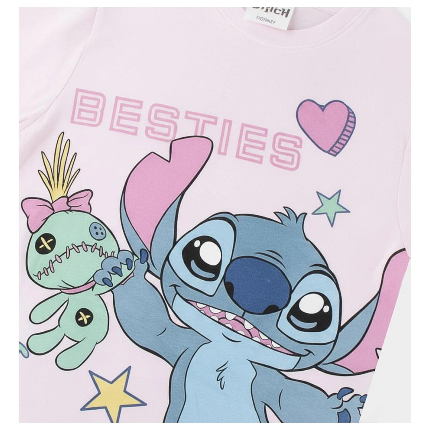 Stitch Besties Kinder Kurzarm-T-Shirt, Top Produktfoto