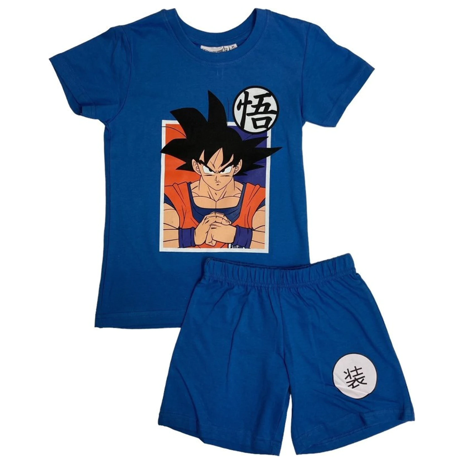 Dragon Ball Super Saiyan Blue Kinder Kurzer Schlafanzug Produktfoto
