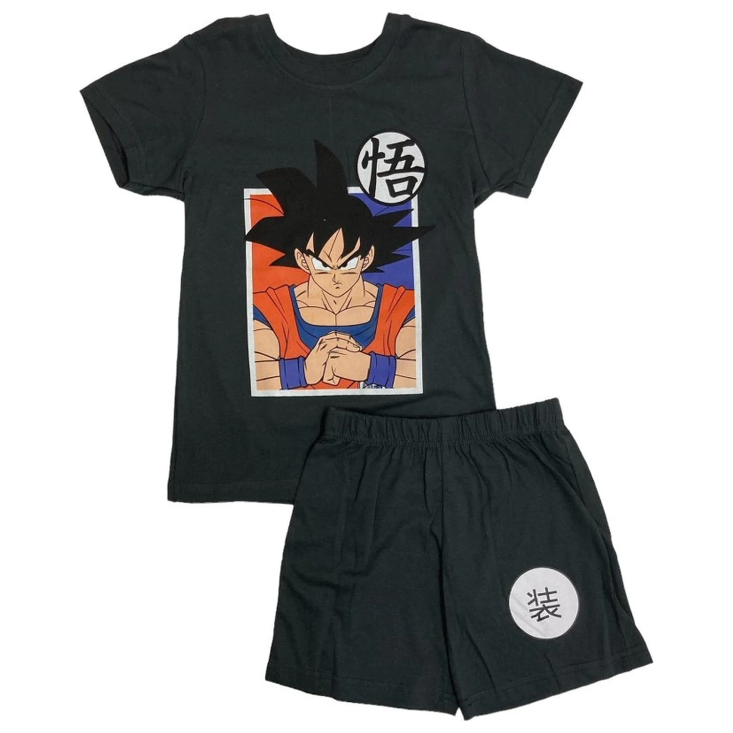 Dragon Ball Saiyan Black Kinder Kurzer Schlafanzug Produktfoto