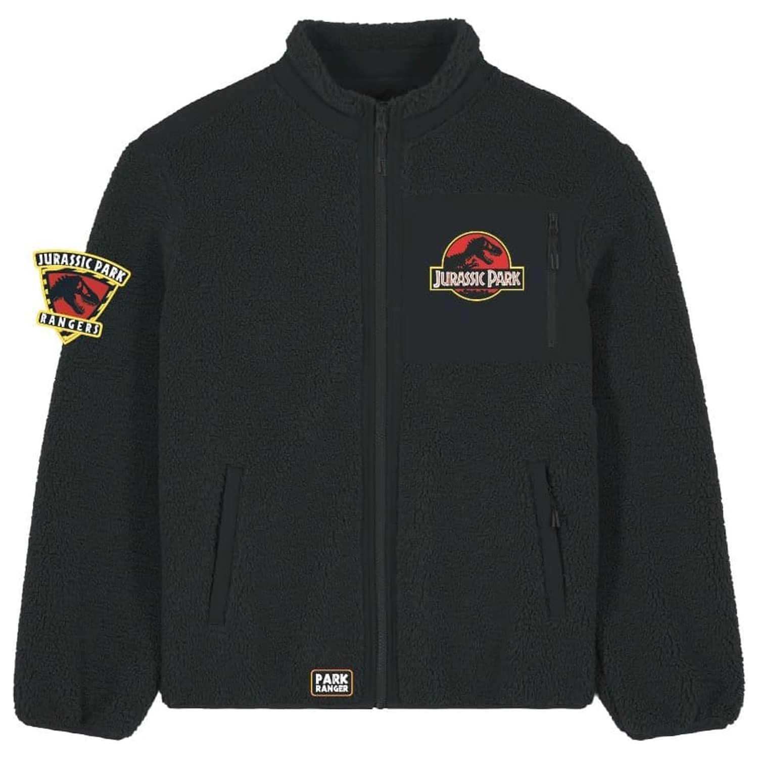 Jurassic Park Logo Sherpa Jacke Produktfoto
