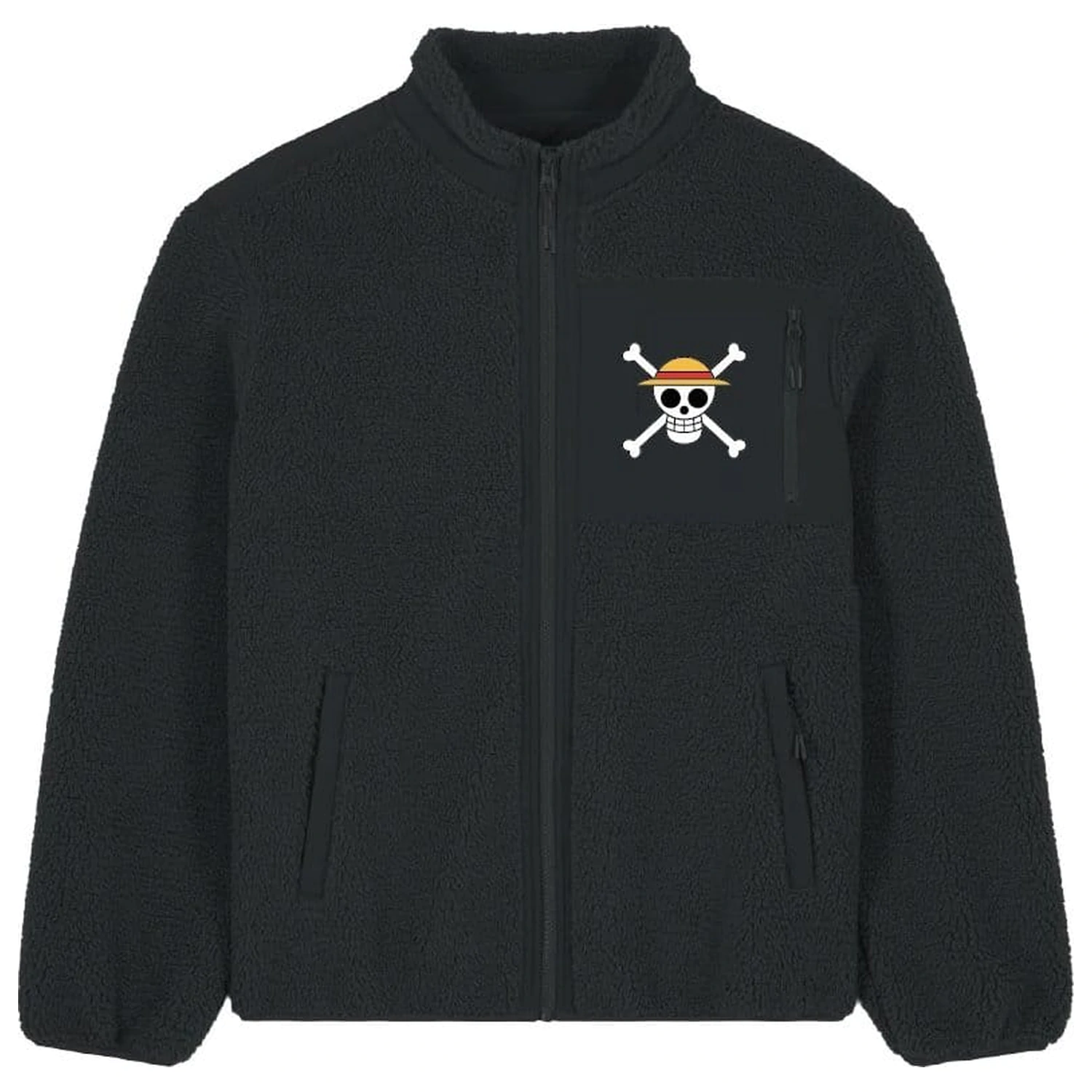 One Piece Sherpa Jacke Logo Produktfoto