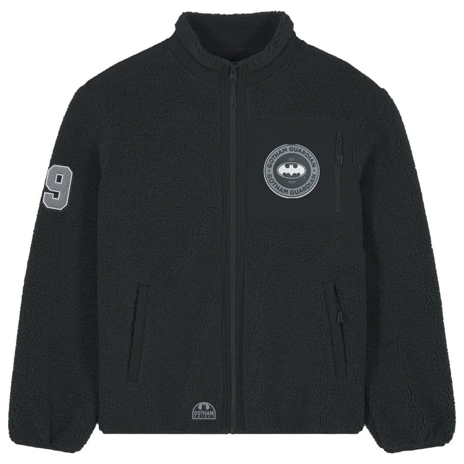 DC Comics Sherpa Jacke Batman Logo Produktfoto