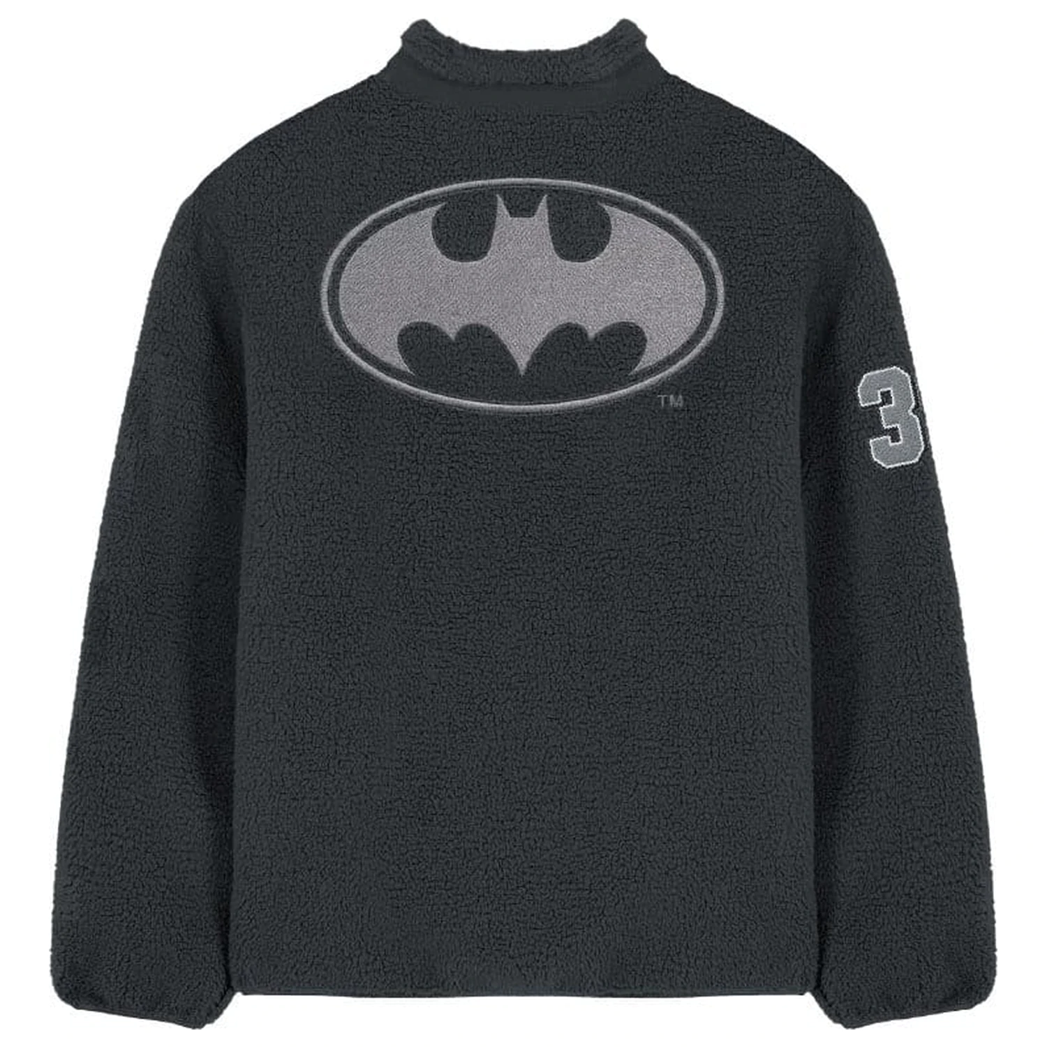 DC Comics Sherpa Jacke Batman Logo Produktfoto